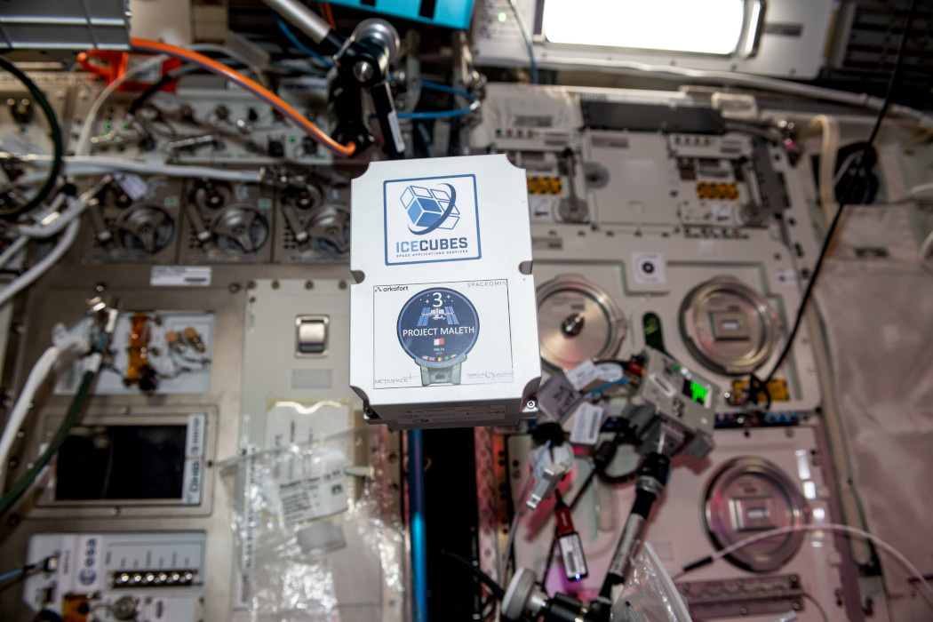 Maleth III aboard the International Space Station — ESA / NASA / Sultan Al Neyadi
